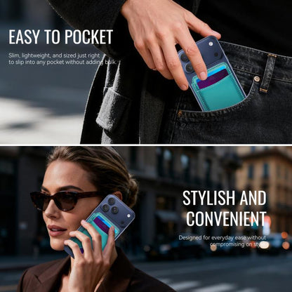 JEEHOOD J10 RFID Magnetic Card Bag(Green) - Adhesive Card Holders by JEEHOOD | Online Shopping UK | buy2fix