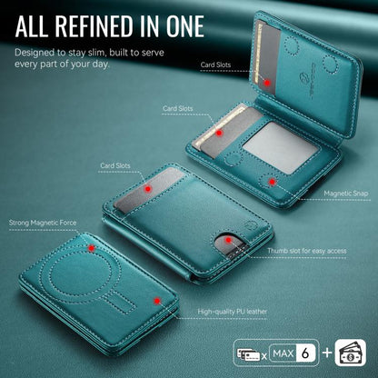 JEEHOOD J10 RFID Magnetic Card Bag(Green) - Adhesive Card Holders by JEEHOOD | Online Shopping UK | buy2fix