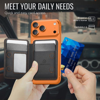 JEEHOOD J10 RFID Magnetic Card Bag(Black) - Adhesive Card Holders by JEEHOOD | Online Shopping UK | buy2fix