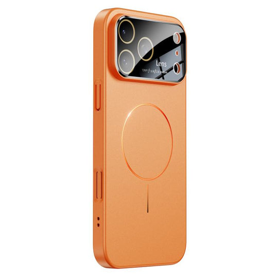 For iPhone 17 Pro Max Oil-sprayed Skin Feel Magsafe Shockproof Phone Case(Orange)