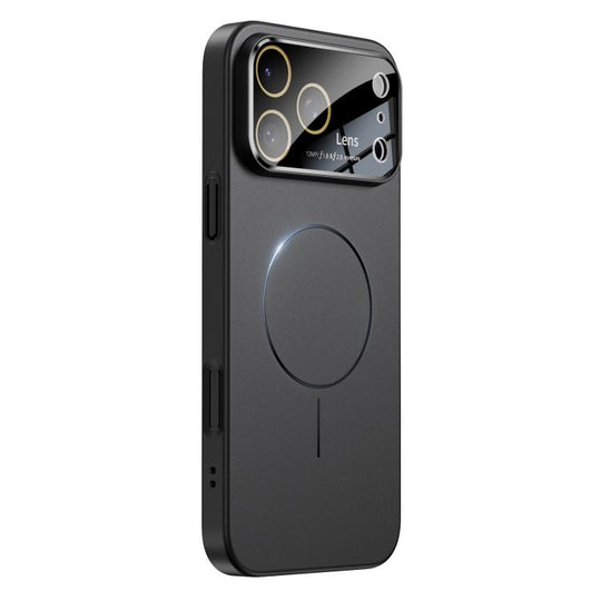 For iPhone 17 Pro Max Oil-sprayed Skin Feel Magsafe Shockproof Phone Case(Black)