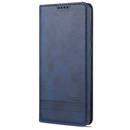 For Huawei P40 AZNS Magnetic Calf Texture Horizontal Flip Leather Case with Card Slots & Holder & Wallet(Dark Blue) - Huawei Cases by AZNS | Online Shopping UK | buy2fix