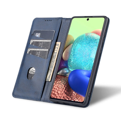For Huawei P40 AZNS Magnetic Calf Texture Horizontal Flip Leather Case with Card Slots & Holder & Wallet(Dark Blue) - Huawei Cases by AZNS | Online Shopping UK | buy2fix