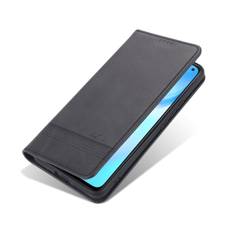 For Huawei P40 Pro AZNS Magnetic Calf Texture Horizontal Flip Leather Case with Card Slots & Holder & Wallet(Black) - Huawei Cases by AZNS | Online Shopping UK | buy2fix