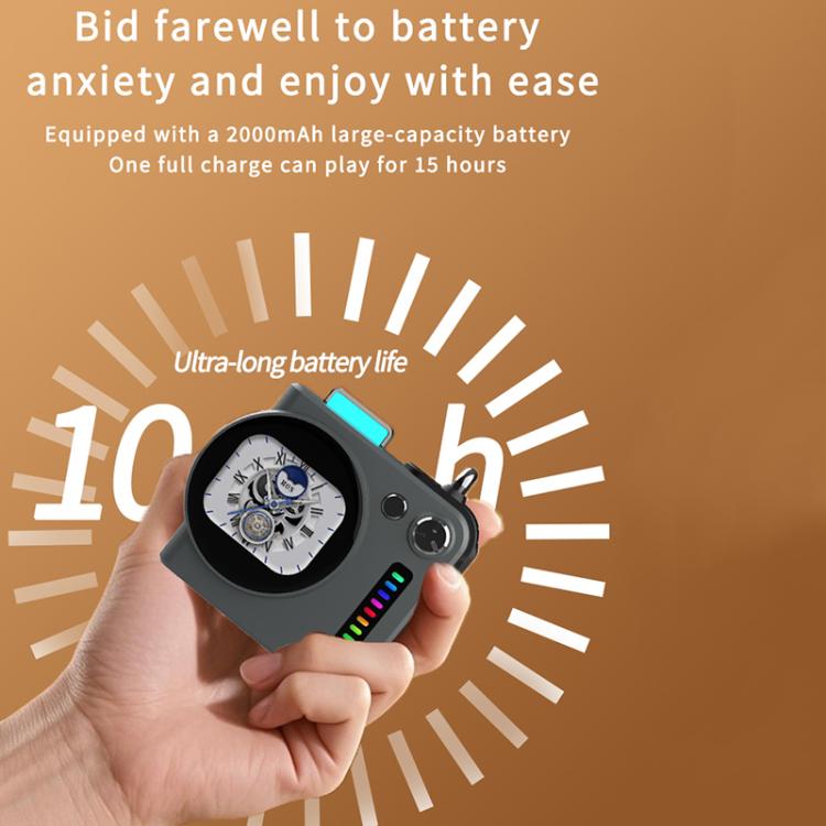 G300 Smart LED Screen Portable Bluetooth 5.4 Wireless Speaker(Grey) - Mini Speaker by buy2fix | Online Shopping UK | buy2fix