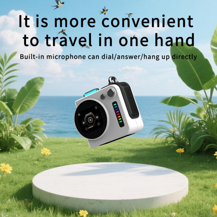 G300 Smart LED Screen Portable Bluetooth 5.4 Wireless Speaker(Grey) - Mini Speaker by buy2fix | Online Shopping UK | buy2fix