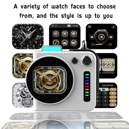 G300 Smart LED Screen Portable Bluetooth 5.4 Wireless Speaker(Grey) - Mini Speaker by buy2fix | Online Shopping UK | buy2fix