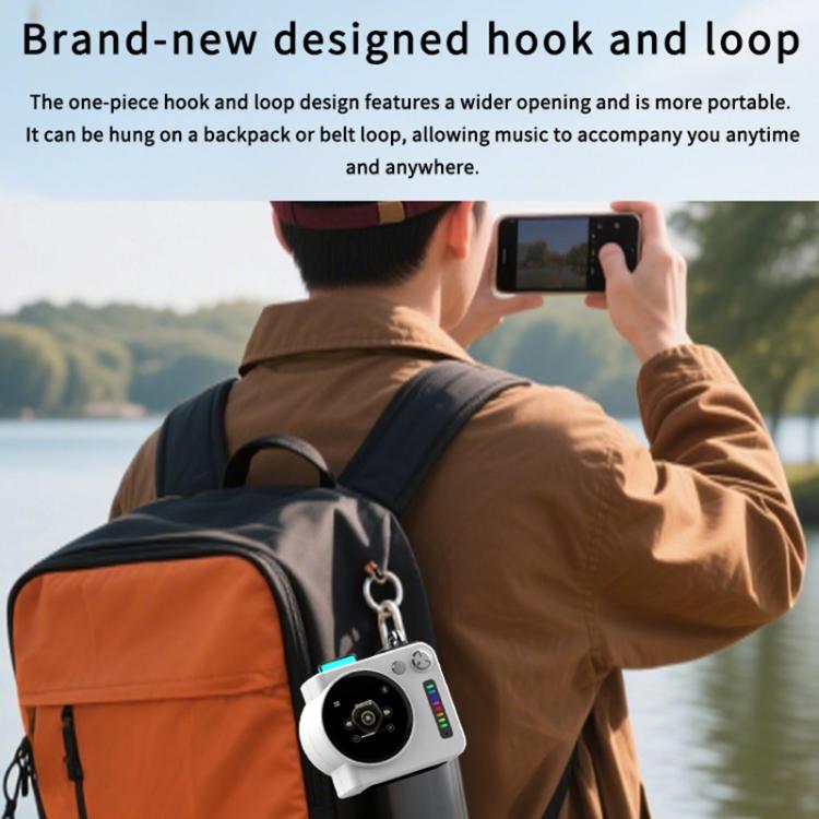 G300 Smart LED Screen Portable Bluetooth 5.4 Wireless Speaker(White) - Mini Speaker by buy2fix | Online Shopping UK | buy2fix