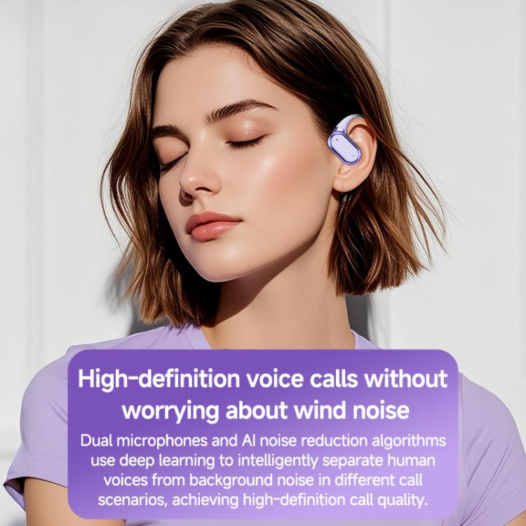 Q22 TWS Zero Gravity Ear-hook Wireless Bluetooth Earphone(Purple) - TWS Earphone by buy2fix | Online Shopping UK | buy2fix