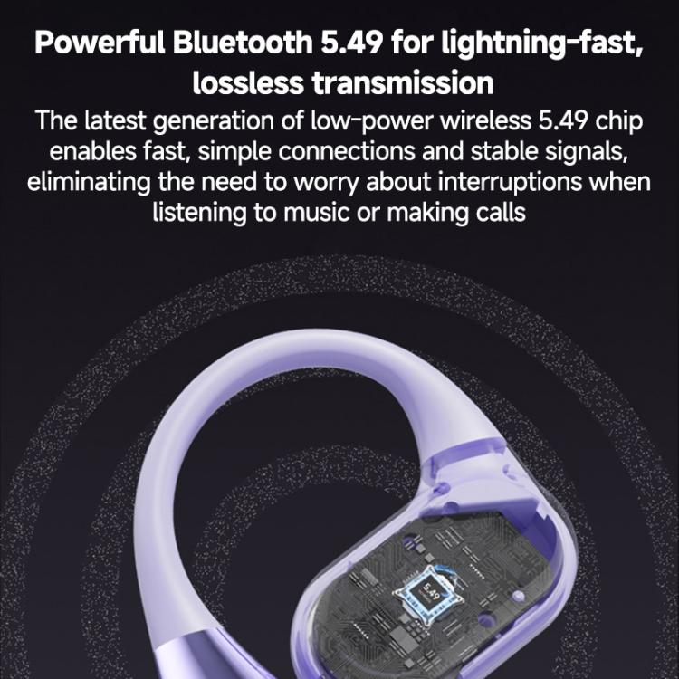 Q22 TWS Zero Gravity Ear-hook Wireless Bluetooth Earphone(Purple) - TWS Earphone by buy2fix | Online Shopping UK | buy2fix