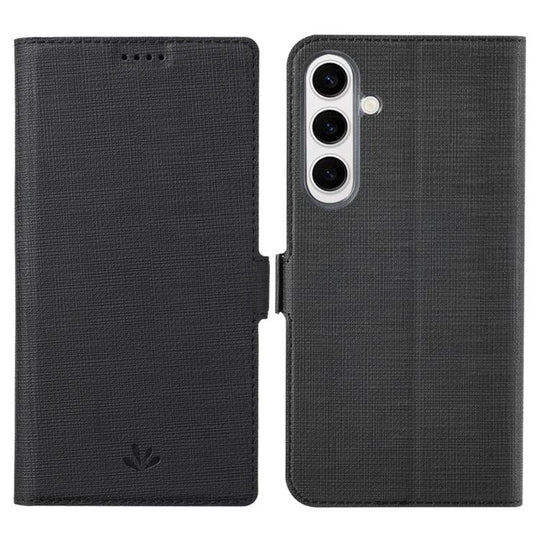 For Samsung Galaxy S25+ 5G ViLi K Series Magnetic Buckle Flip Leather Phone Case(Black)