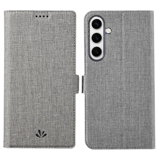 For Samsung Galaxy S25+ 5G ViLi K Series Magnetic Buckle Flip Leather Phone Case(Grey)