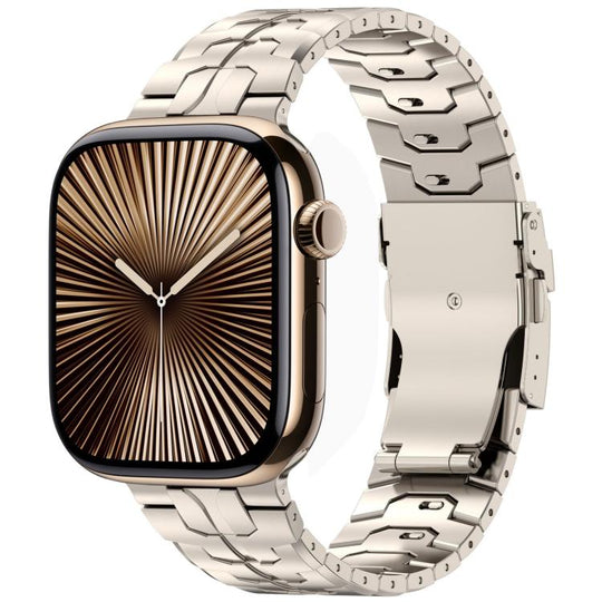 For Apple Watch 42mm / 41mm / 40mm / 38mm Detachable Safety Clasp Titanium Alloy Watch Band(Titanium)