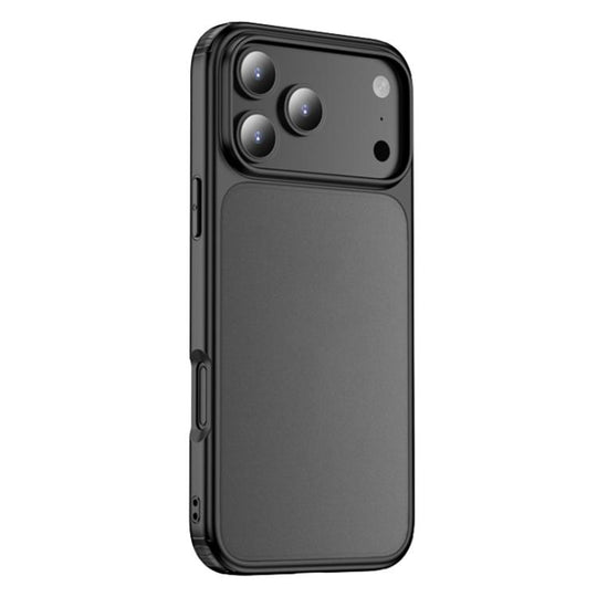 For iPhone 17 Pro Max Airbag Anti-fall PC Hybrid TPU Phone Case(Matte Black)
