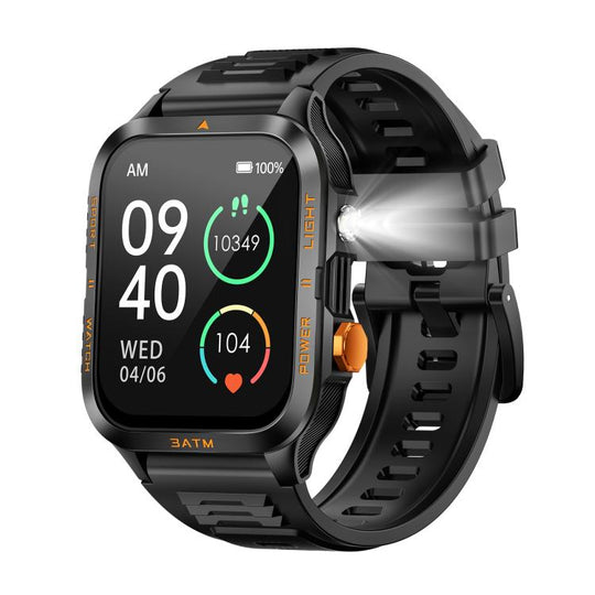 KT89 1.96 inch Square Screen Bluetooth Sports Smart Watch(Orange)
