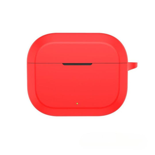 For OnePlus Nord Buds 3R Solid Color Silicone Earphone Protective Case(Red)