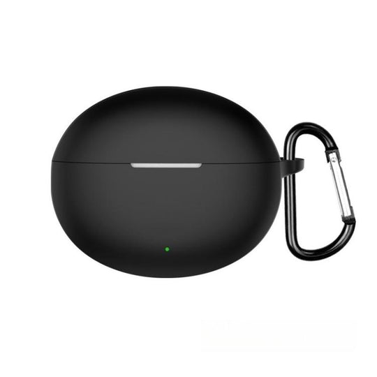 For OPPO Enco Free4 Solid Color Silicone Earphone Protective Case(Black)