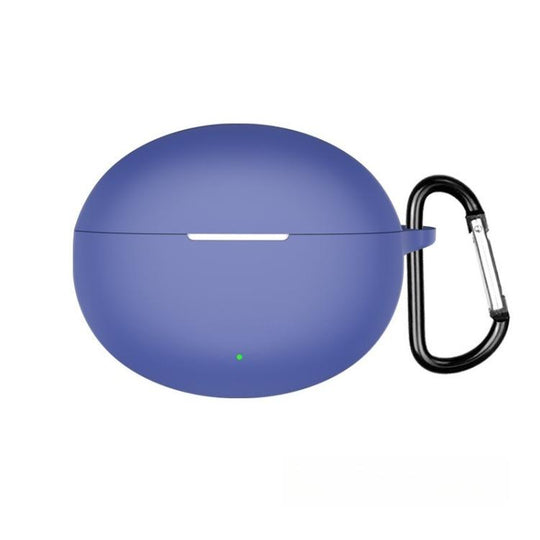 For OPPO Enco Free4 Solid Color Silicone Earphone Protective Case(Midnight Blue)