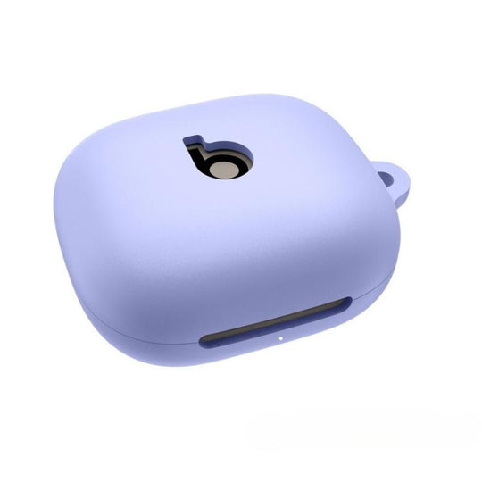 For Beats Powerbeats Fit Solid Color Silicone Earphone Protective Case(Purple)