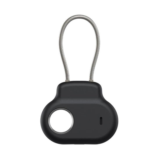 For Samsung Galaxy SmartTag Positioning Tracker Steel Wire Silicone Protective Cover(Black)