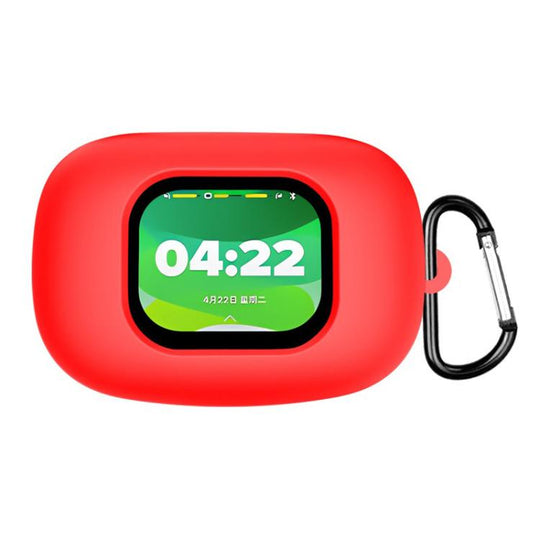 For Cleer ARC 5 Solid Color Silicone Earphone Protective Cover with Hook(Red)