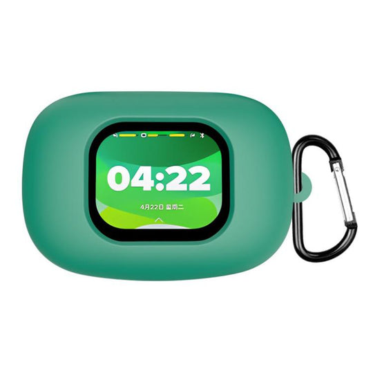 For Cleer ARC 5 Solid Color Silicone Earphone Protective Cover with Hook(Green)