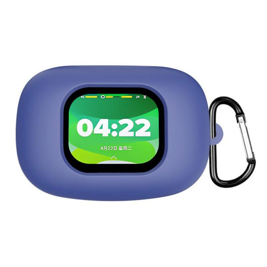 For Cleer ARC 5 Solid Color Silicone Earphone Protective Cover with Hook(Midnight Blue)