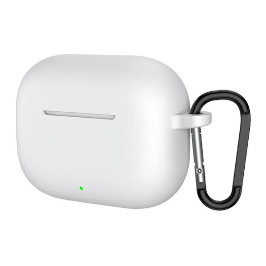 For Huawei Freebuds SE 4 ANC Solid Color Silicone Earphone Protective Cover with Hook(White)