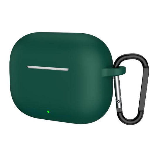 For Huawei Freebuds SE 4 ANC Solid Color Silicone Earphone Protective Cover with Hook(Dark Green)