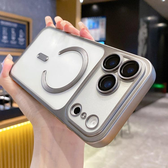 For iPhone 17 Pro Max Change to 17 Series Magnetic MagSafe Frosted TPU Phone Case(Grey)