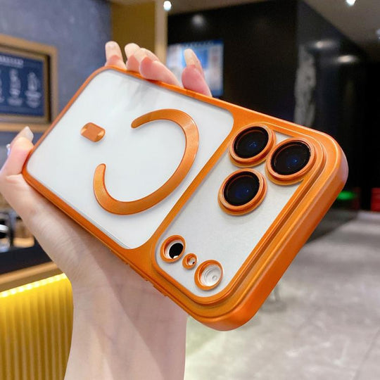 For iPhone 17 Pro Max Change to 17 Series Magnetic MagSafe Frosted TPU Phone Case(Orange)