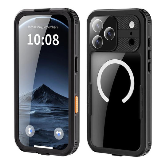 For iPhone 17 Pro Max RedPepper IP68 Waterproof Triple-proof MagSafe Phone Case(Black)