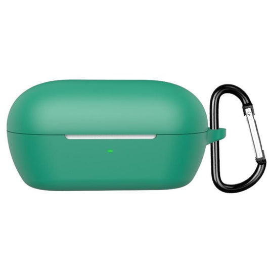 For Sony WF-C710N Solid Color Silicone Earphone Protective Cover with Hook(Green)