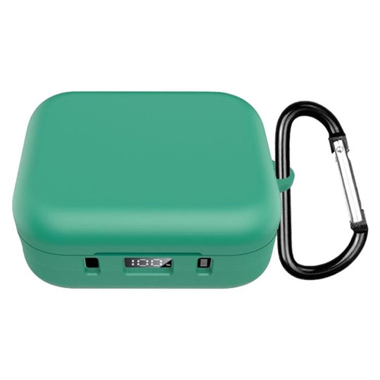 For Anker Soundcore P41i Solid Color Silicone Earphone Protective Cover with Hook(Green)