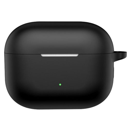 For vivo TWS 5 Solid Color Silicone Earphone Protective Cover with Hook(Black)