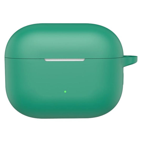 For vivo TWS 5 Solid Color Silicone Earphone Protective Cover with Hook(Green)