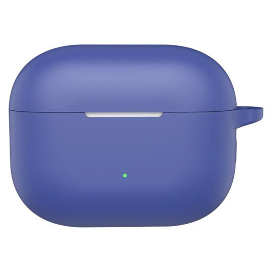 For vivo TWS 5 Solid Color Silicone Earphone Protective Cover with Hook(Dark Blue)