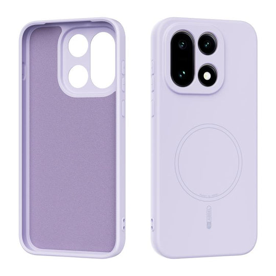 For OnePlus 15 ABEEL Skin-friendly Feel Magsafe Liquid Silicone Phone Case(Lilac Purple)