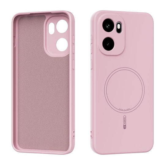 For OnePlus Ace 6 / 6T / 15R ABEEL Skin-friendly Feel Magsafe Liquid Silicone Phone Case(Pink)
