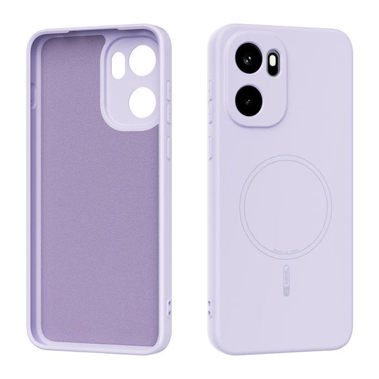 For OnePlus Ace 6 / 6T / 15R ABEEL Skin-friendly Feel Magsafe Liquid Silicone Phone Case(Lilac Purple)