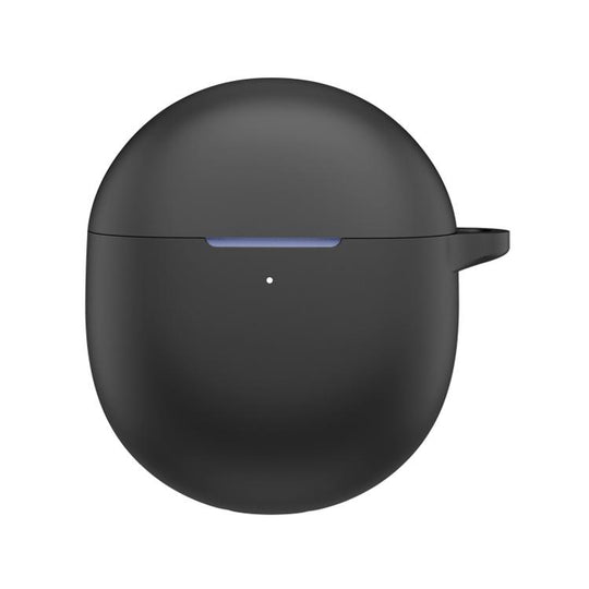 For Google Pixel Buds 2a Solid Color Silicone Earphone Protective Case(Black)