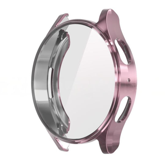 For Samsung Galaxy Watch7 44mm xDfind Tempered Film Integrated TPU Watch Cover(Pink)