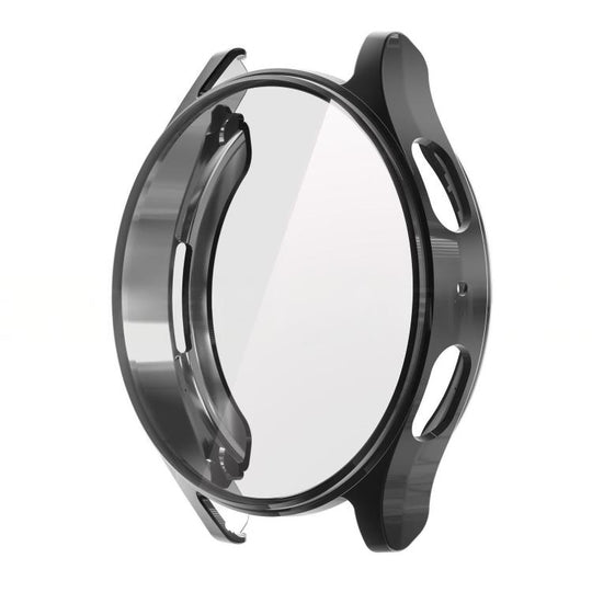 For Samsung Galaxy Watch7 44mm xDfind Tempered Film Integrated TPU Watch Cover(Black)