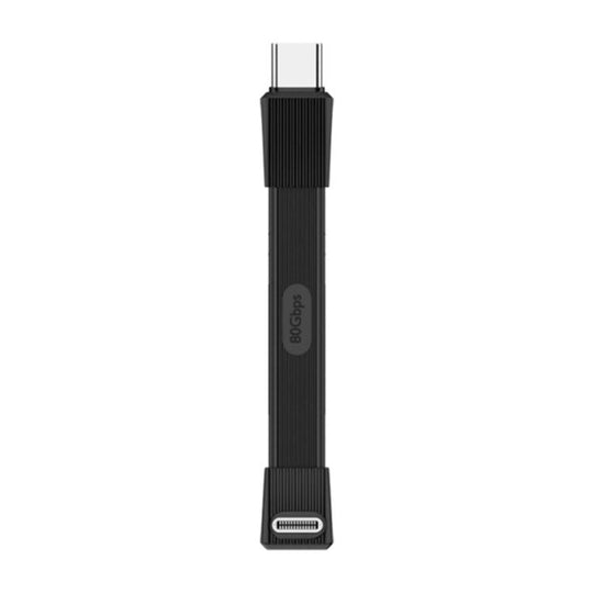 67mm 240W 8K 80Gbps Type-C to Type-C For Thunderbolt 4 Full Function Data Cable(Black)