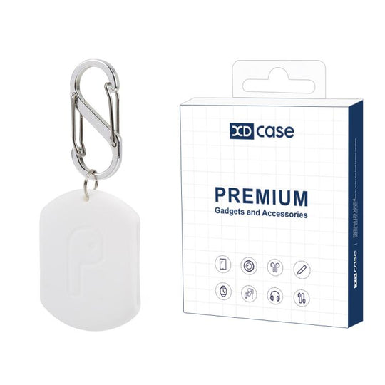 XDcase Silicone Storage Case for Earphones Ear Caps with Carabiner(White)
