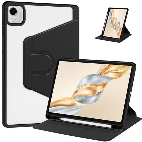 For Honor Pad X9 Pro / X9a 11.5 360 Rotation Acrylic Leather Smart Tablet Case(Black)