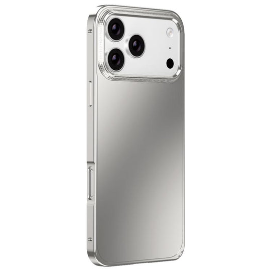 For iPhone 18 Pro Max / 17 Pro Max Metal Frame Micro-frosted Back Panel Phone Case(Titanium)