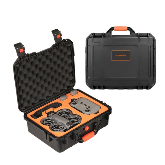 For DJI Neo 2 Sunnylife Hard Travel Shell Waterproof Shock-proof Box, Type:Fly More Combo(Black)