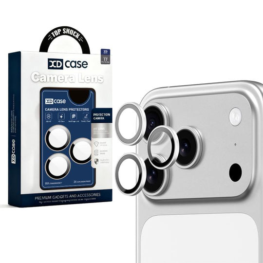 For iPhone 17 Pro Max XDcase AF + AR Hawkeye Camera Lens Protector with Alignment Tool(Silver)