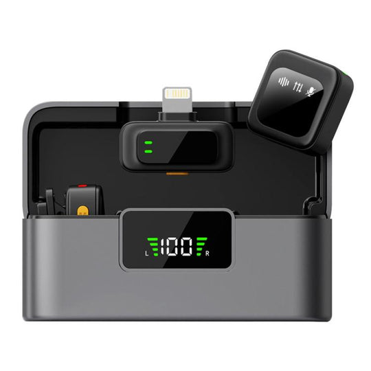 Q18 2 in 1 Lavalier Wireless Microphone, Model:8 Pin Plug